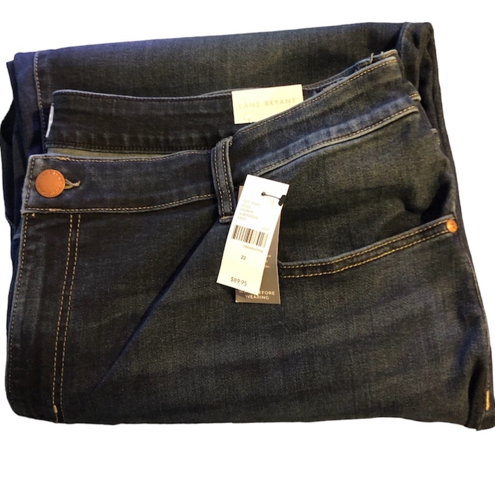 Lane Bryant Signature Fit Authentic Straight Ankle Size 22 Mid-Rise BNWT